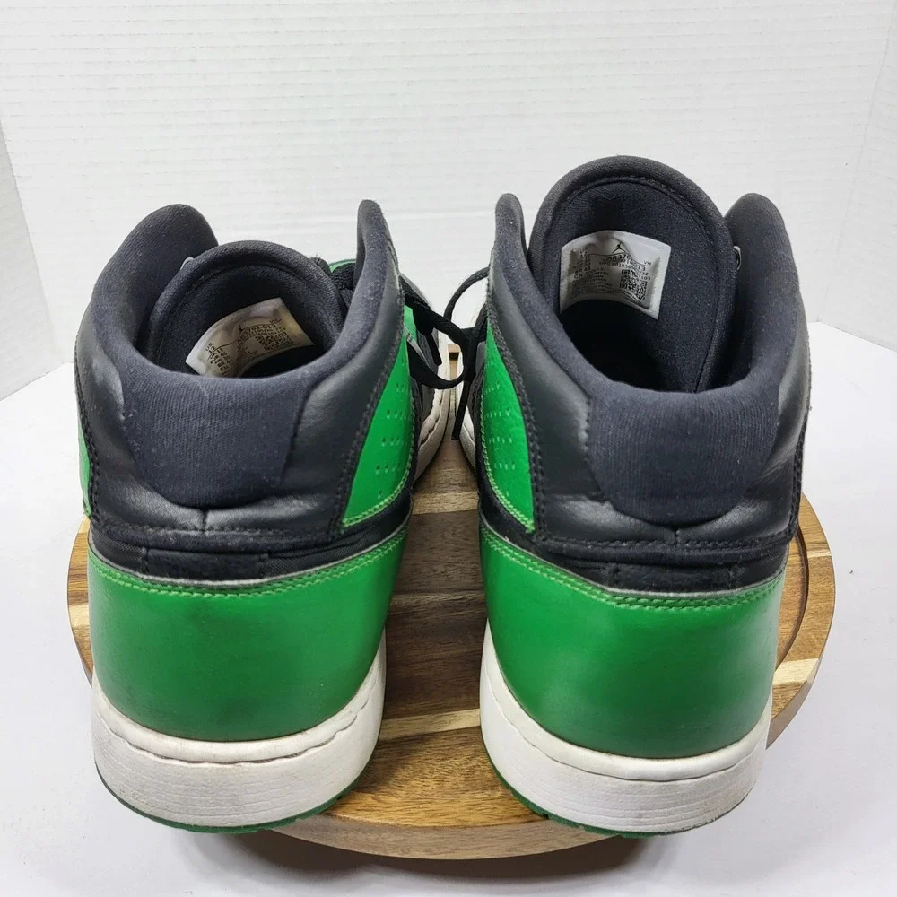 Jordan Access Pine Green Black White Mens 12 AR3762-013 Mid Top Sneakers